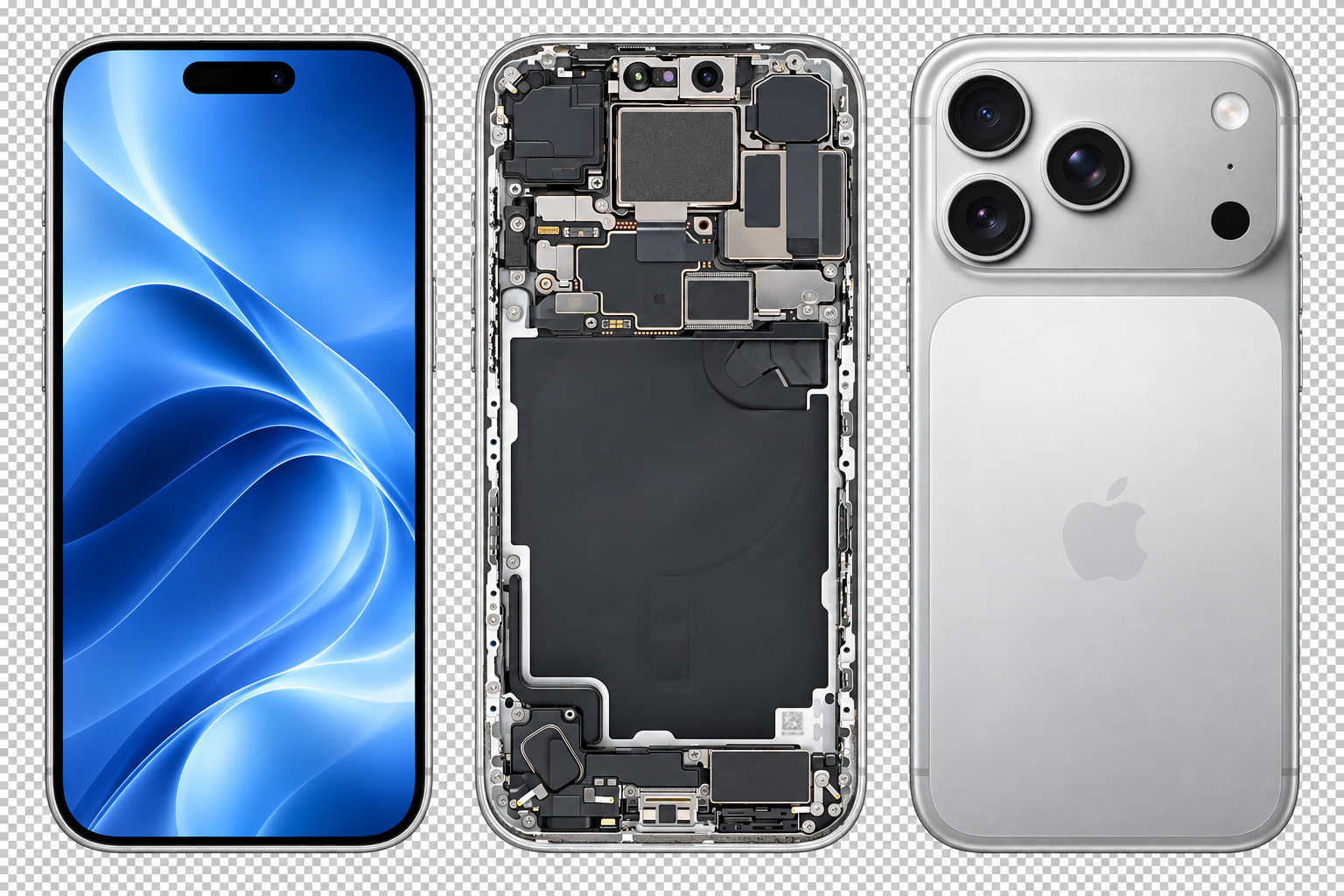 iPhone 17 Pro Max в серебристом цвете